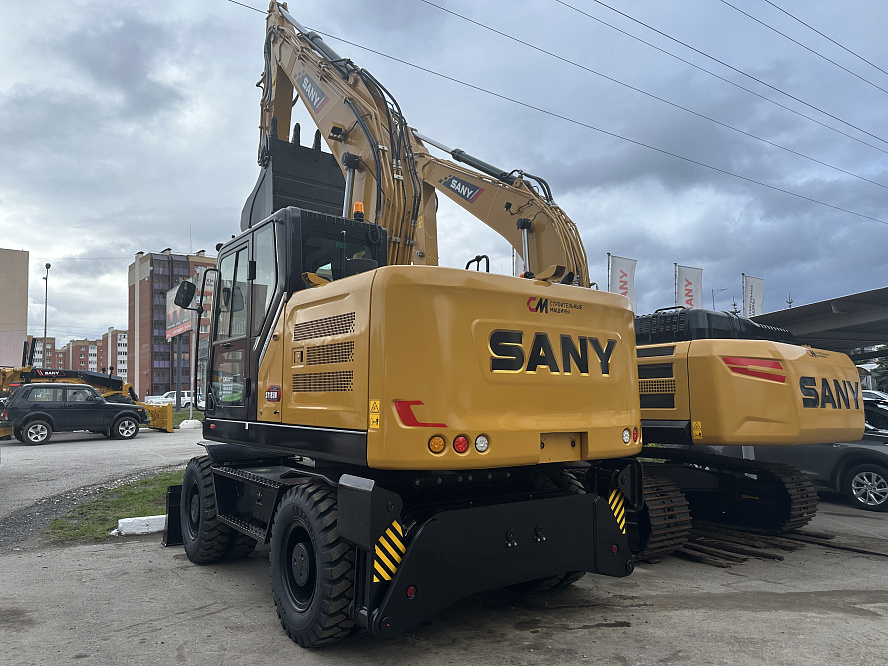 Экскаватор колесный SANY SY185W с аутригерами и отвалом