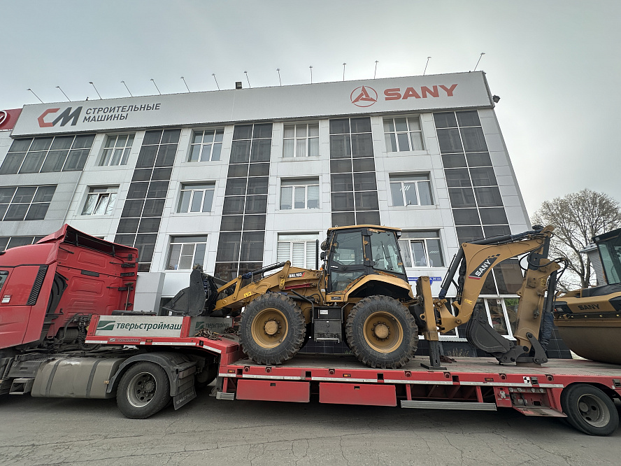 Равноколесный Экскаватор погрузчик SANY BHL 105