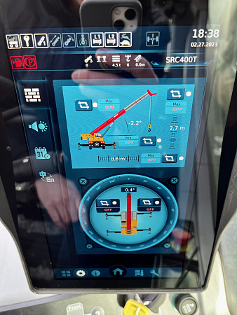 Короткобазный кран Palfinger SANY SRC400T-25˚С