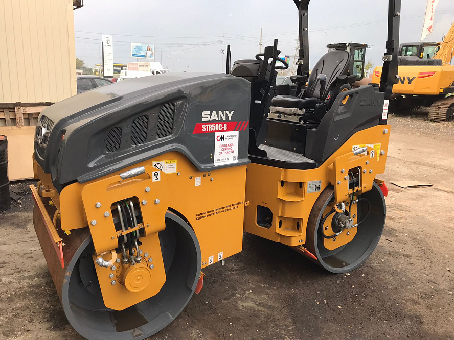 Тандемный каток SANY STR50C вибрационный двухвальцовый
