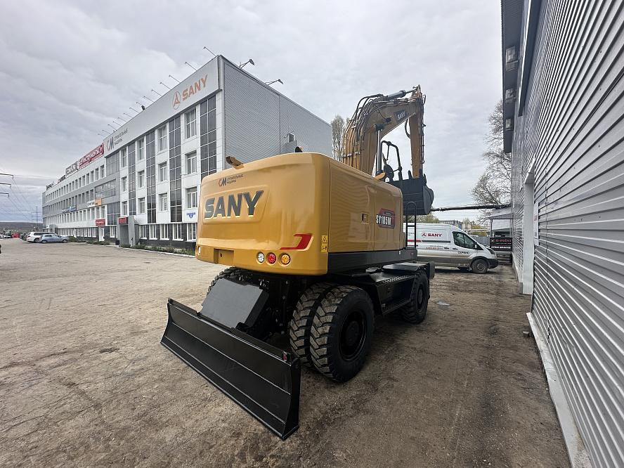 Экскаватор колесный SANY SY185W с аутригерами и отвалом