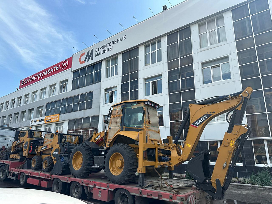 Равноколесный Экскаватор погрузчик SANY BHL 105